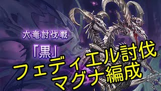 【グラブル】六竜黒フェディエル完全固定ムーヴマグナ編成