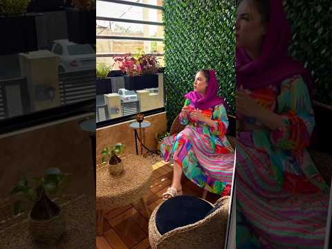 دیزاین بالکن خانم با سلیقه