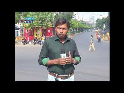 কাওরান বাজার থেকে লকডাউনের খবর জানাচ্ছেন সাইদুল ইসলাম