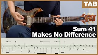 【TAB】Sum 41 - Makes No Difference [GUITAR COVER] [INSTRUMENTAL COVER] by Yuuki-T