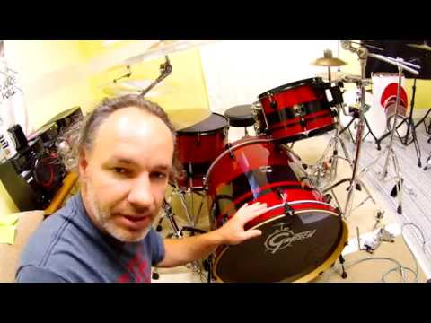 Gretsch 3 piece Catalina club red sparkle drum kit set 2000 Red Sparkle image 7