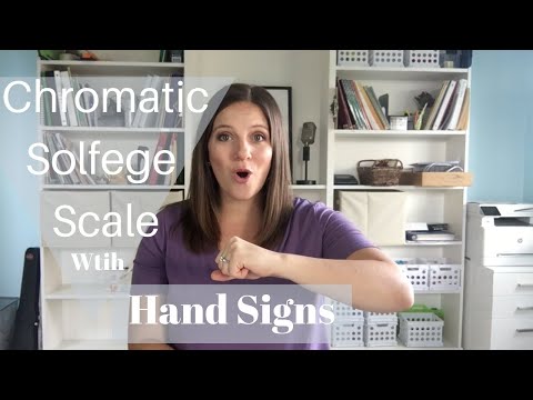 Learn the Chromatic Solfege Scale with Hand Signs.