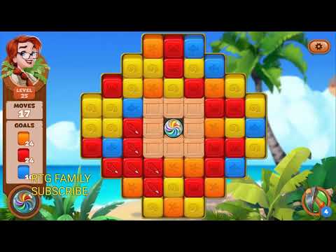 Lost island match 3 blast adventure level 25 MYSTERY ISLAND HD 1080P