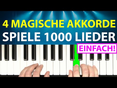 4 magische Akkorde = 1000+ Songs! (Der einfachste Piano-Trick aller Zeiten!)