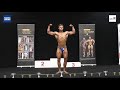 Junior bodybuilder posing routine 1st place