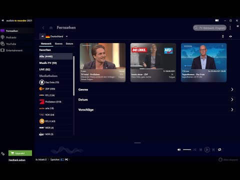 Audials TV Recorder auf die neuste Version aktualisieren