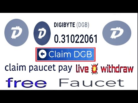 free DGB cryptocurrency  instant received 🤑 faucet pay 🔥
