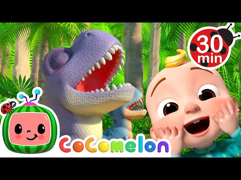 10 Little Dinos + More CoComelon Animal Time | Animals for Kids