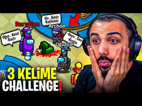 AMONG US 3 KELİME CHALLENGE AMA İMPOSTORUM!