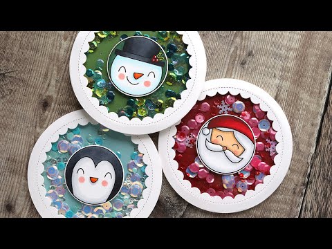 Holiday Card Series 2020 - Day 10 - Circle Shaker Cards