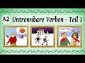 Deutsch lernen:  33 Untrennbare Verben 1️⃣ A2 Learning German inseparable verbs