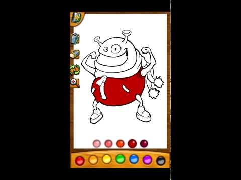 Baby coloring app: the aliens Video