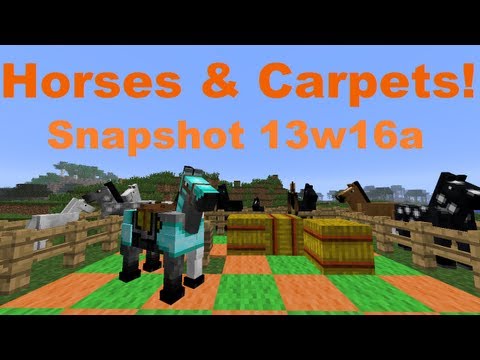 Minecraft Weekly News: Horses & Carpet Snapshot + Servers & Realms Forum!