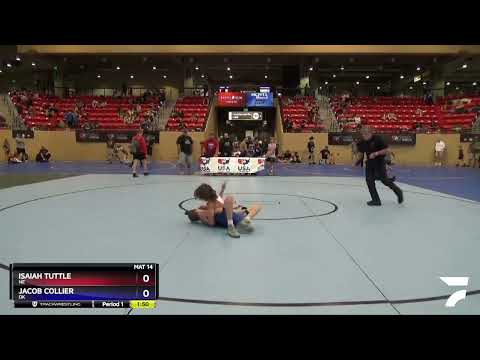 97 Lbs Cons. Round 2 - Isaiah Tuttle, NE Vs Jacob Collier, OK D0b9