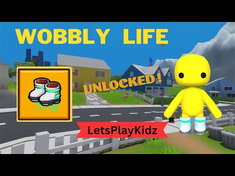 Wobbly Life Springschuhe finden / Moon Boots / Geheime Alien Schuhe Freischalten / Secret Unlocked