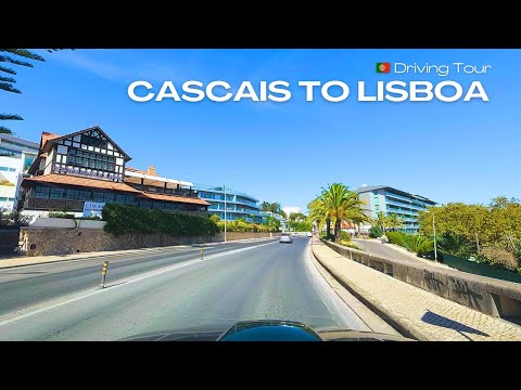 🇵🇹 [4K DRIVE] CASCAIS to LISBON Portugal via Avenida Marginal N6 | Scenic Drive