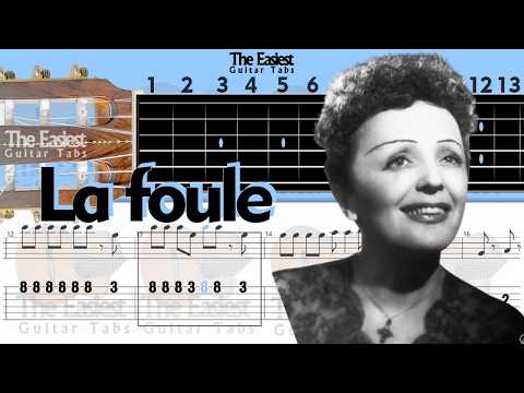 Edith Piaf - La Foule Guitar Tab