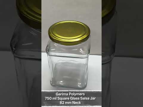 750 Ml Square Glass Jar