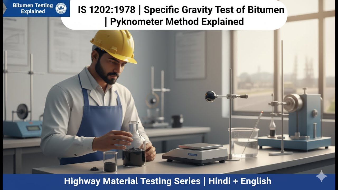 IS 1202:1978 | Specific Gravity Test of Bitumen | Pyknometer Method Explained