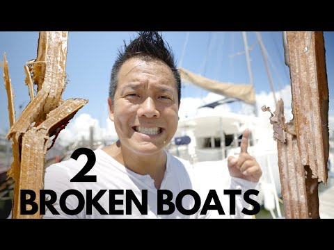 Boat Tour!  I found 2 Catamarans w/ Broken Bulkheads Just Like Mine!