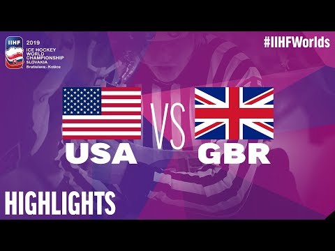 USA vs. Great Britain - Game Highlights - #IIHFWorlds 2019