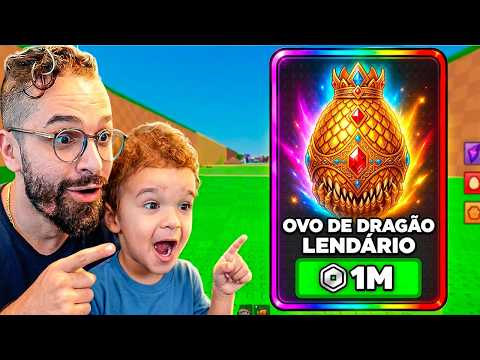 GASTEI ROBUX INFINITO NA CONTA DO MEU FILHO PRA PEGAR O OVO MAIS RARO! 😱