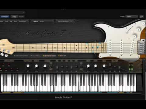 Fender Stratocaster Guitar Virtual Instrument Sound Demo Neck Ample Guitar AGF