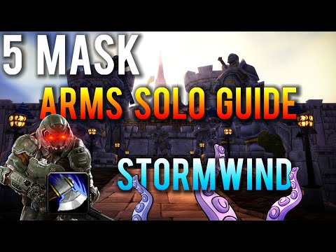 Horrific Vision of Stormwind 5 Mask Solo Arms Warrior