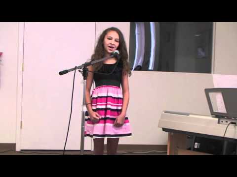 10 year old Kiona singing 'Castle on a Cloud' from Les Mis