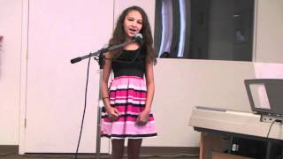 10 year old Kiona singing 'Castle on a Cloud' from Les Mis