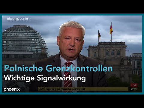 Video Thumbnail: phoenix tagesgespräch mit Knut Abraham zu den polnischen Grenzkontrollen am 07.07.25