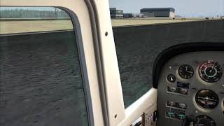 Microsoft Flight Simulator X Cessna 172RG Landing in Rainy Day Tagegashima Airport(RJFG)