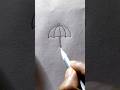Easy Umbrella Drawing