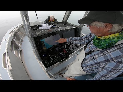 Ocean Fluke (Flounder) and Foggy Boat Navigation