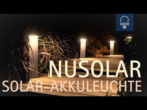 NUSOLAR - Solar-Akkuleuchte für den Außenbereich