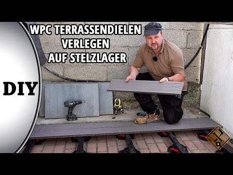 WPC Terrassendielen verlegen auf Stelzlager | myHarry Erfahrungsbericht