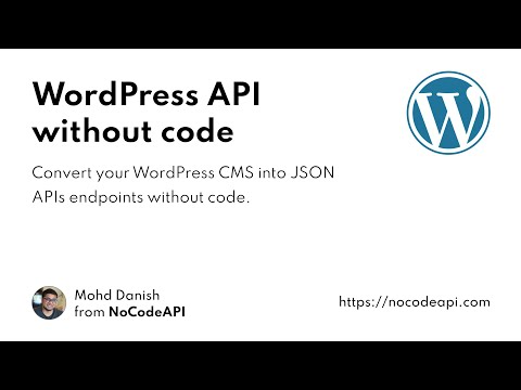 Setup Wordpress Json Api With Nocode Without Server Code