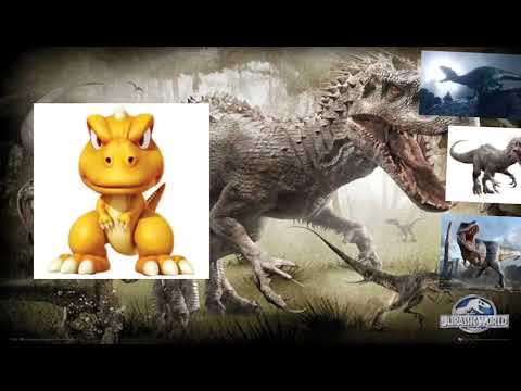 Gon vs indoraptor, Indominus rex and trex