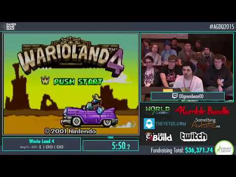 Wario Land 4 Speed Run AGDQ