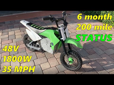 6 month Status Update - 48V / 1800W / 35 MPH Razor Dirt Bike