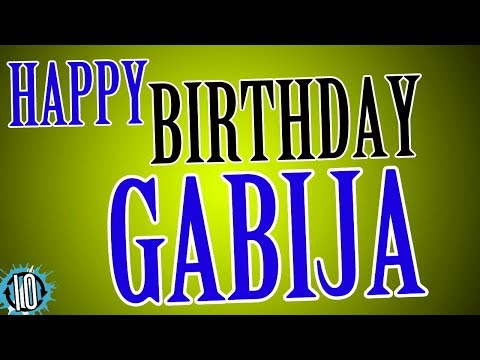 HAPPY BIRTHDAY GABIJA! 10 Hours Non Stop Music & Animation For Party Time   #Birthday #Gabija