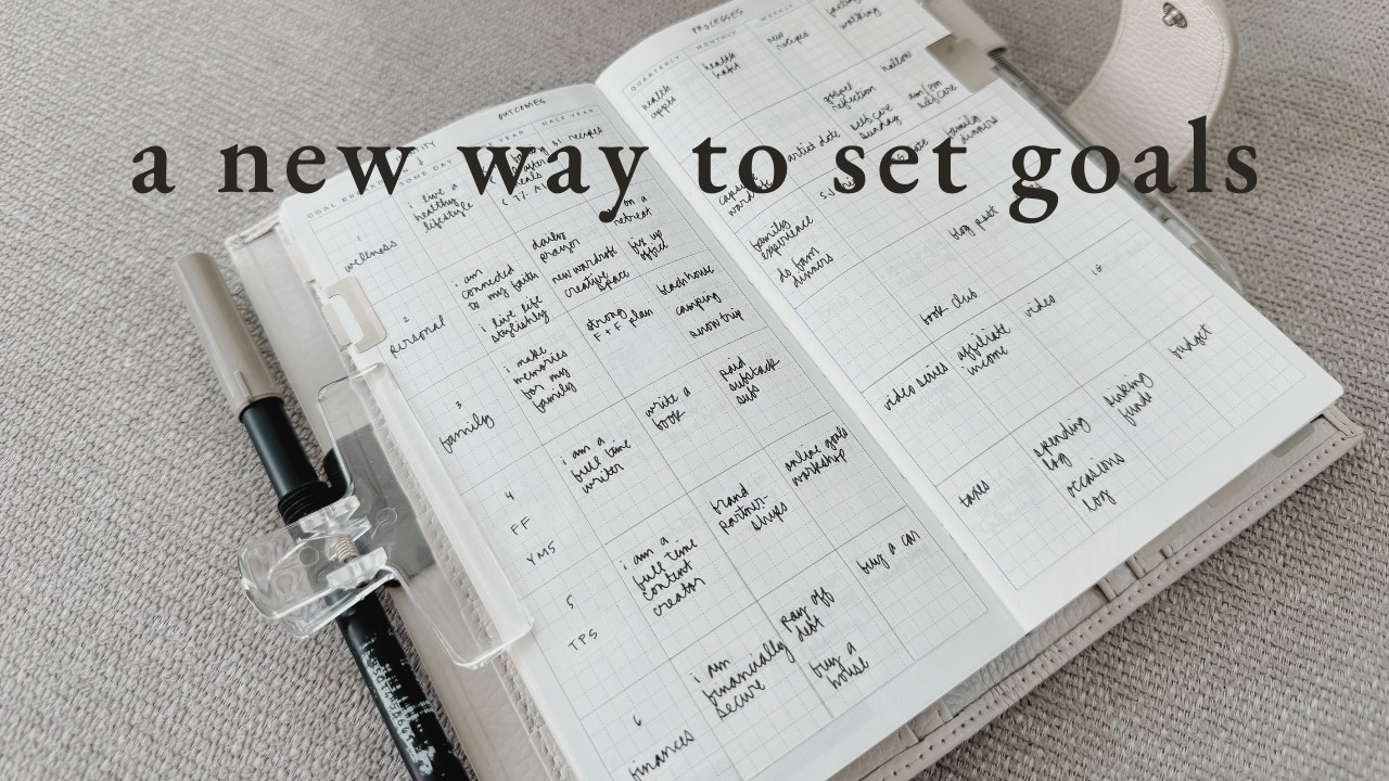 A Different Way to Set Goals // Atomic Habits taught me what I should be focusing on first