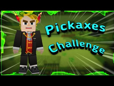 EGG WARS , BUT Pikaxes  Challenge! - Blockman go 😏☔
