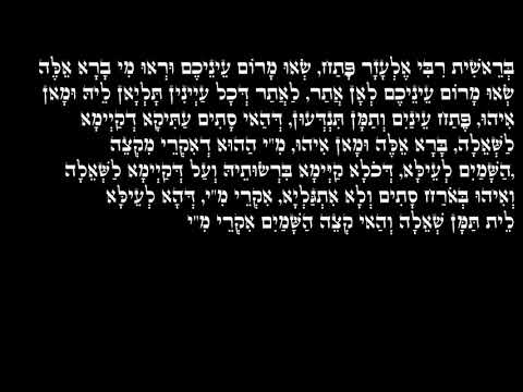 Zohar Ha Kadosh (Prólogo completo) Español/Arameo