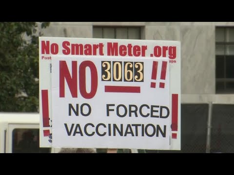 Anti-vaxxers protest mandatory vaccinations