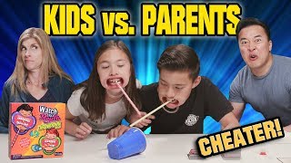 KIDS VS. PARENTS CHALLENGE!!! Watch Ya&#39; Mouth THROWDOWN EDITION! Family Game Night