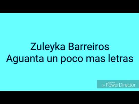 Zuleyka Barreiros- Aguanta un poco mas (con letras)