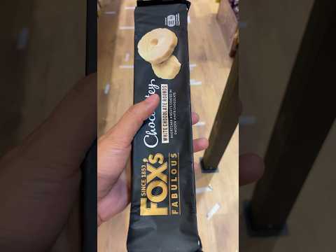 🌈Asmr FOX CHOCOLATELY WHITE CHOCOLATE ROUNDS 🍫 #biscuit #whitechocolate #delicious #asmr #shorts