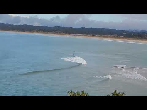 Foiling at Ngunguru Bar