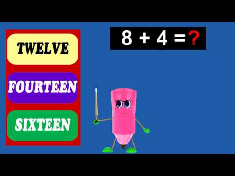 Intractive Math Quiz | 8 Plus Table -1 to 5 | Preschool Homeschool Tutorial
